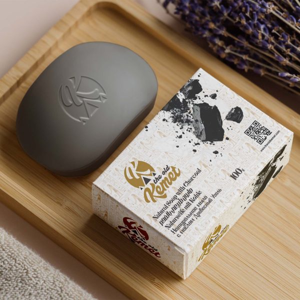 Natural soap with charcoal